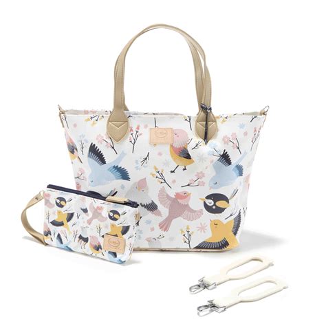 Torba Medium Zip z Saszetką Cute Birds Premium By Katarzyna