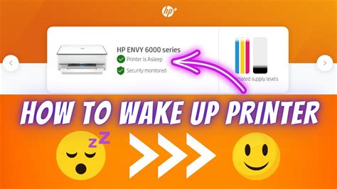 How To Wake Up Hp Envy Printer Printer Is Asleep Youtube