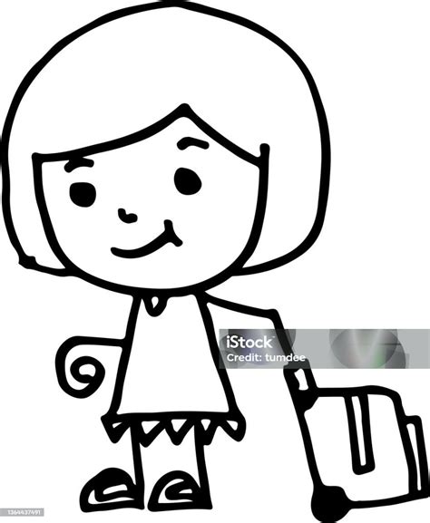 Draw Cute Cartoon People Man And Woman Stock Illustration Download Image Now Adult Avatar