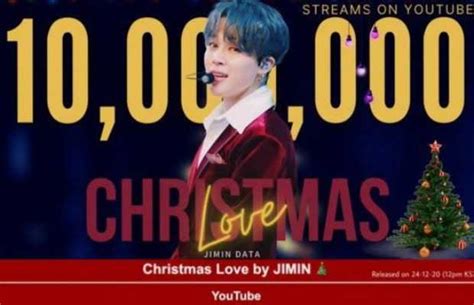 Jimin's Christmas Love Becomes Fastest Video To Surpass 10M Views