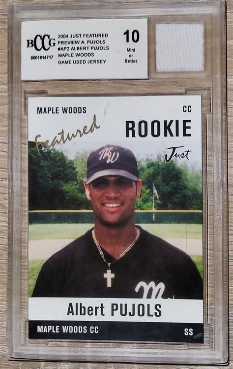 2004 Just Featured Albert Pujols Maple Woods Relic Flickr