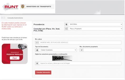 Consulta RUNT por Placa y Cédula Moto Carro 2024 Trámites