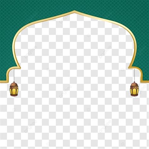 Green Islamic Gate Decoration With Lantern Islamic Gates Islamic