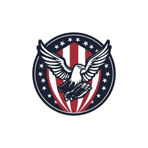 American Flag Eagle vector logo design 33303699 Vector Art at Vecteezy