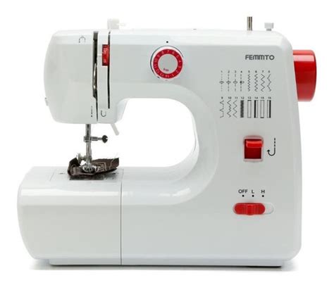 Máquina De Coser Recta Femmto Hlt16 Portable Blanca 220v Web Electro