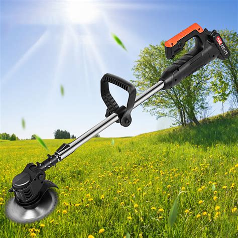 Electric Weed Wacker Cordless Weed Eater Battery Powered 24v Grass Trimmer Lightweight Weed