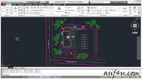 Autocad Essential Training Move And Copy Command Youtube