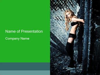 New Lingerie Photo Shooting PowerPoint Template Backgrounds Google Slides ID