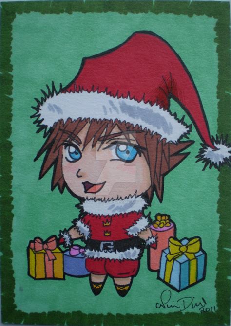 Chibi Christmas Sora By Ladynin Chan On Deviantart