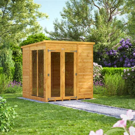 Power Sheds 6 X 6ft Pent Shiplap Dip Treated Summerhouse Uk