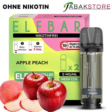 Elfa Apple Peach Liquid Pod Ohne Nikotin Er Pack