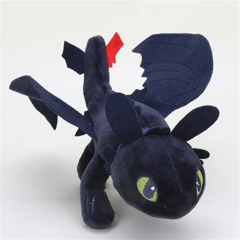 23cm/33cm How To Train Your Dragon Plush Toy Toothless Night Fury Plush ...