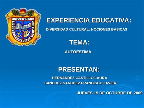 PPT EXPERIENCIA EDUCATIVA EXPERIENCIA EDUCATIVA DIVERSIDAD