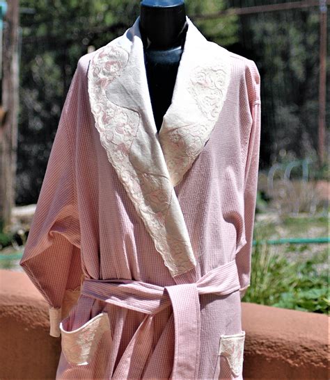 Light Weight Brushed Cotton Robe Full Length With Shawl Collar And Full