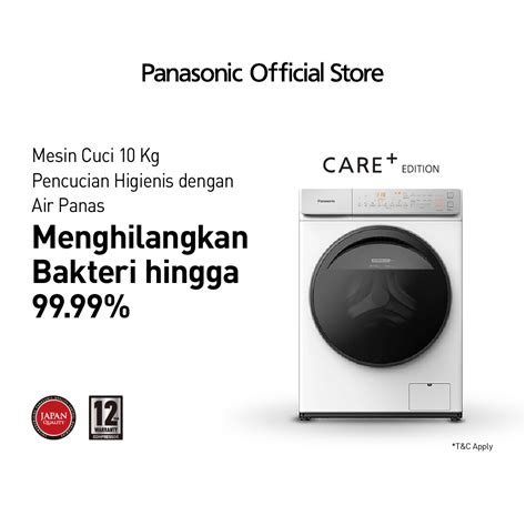 Panasonic NA V10FC1WNE Mesin Cuci Front Loading 10 Kg White