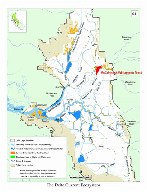 Map Of California Delta Waterways Printable Maps