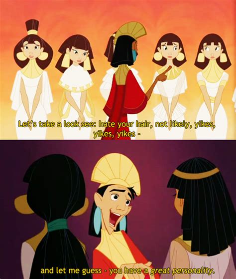 Kuzco Picks A Girl From A Line Up In Disneys The Emperors New Groove