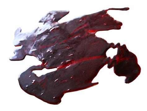 Blood Puddle On Ground