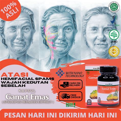 Jual Obat Hemifacial Spasm Obat Wajah Kedutan Sebelah Separuh Mata