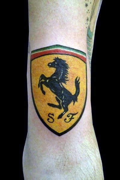 50 Ferrari Tattoo Ideas For Men Italian Sports Car Designs