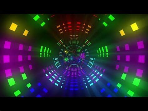 K Abstract Sci Fi Tunnel Vj Motion Background Neon Light Tunnel