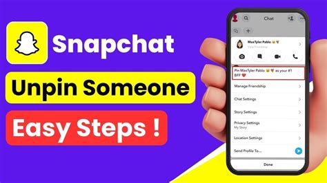 How To Unpin Someone On Snapchat EASY STEPS YouTube