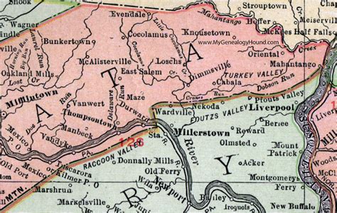 Juniata County, Pennsylvania 1911 Map by Rand McNally, Mifflintown ...