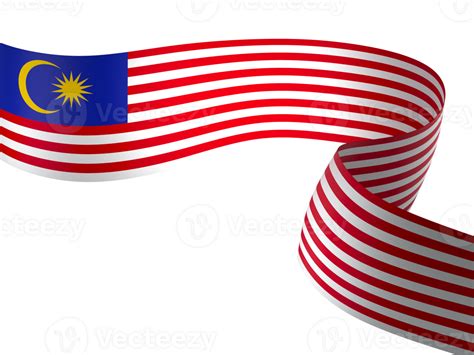 Malaysia flag element design national independence day banner ribbon ...