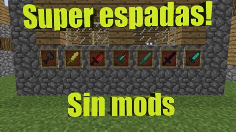 Super Espadas Sin Mods Comandos Minecraft Vanilla Youtube