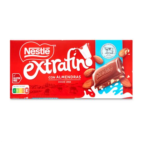 Chocolate con leche y almendras Nestlé Extrafino 123 g Supermercados DIA