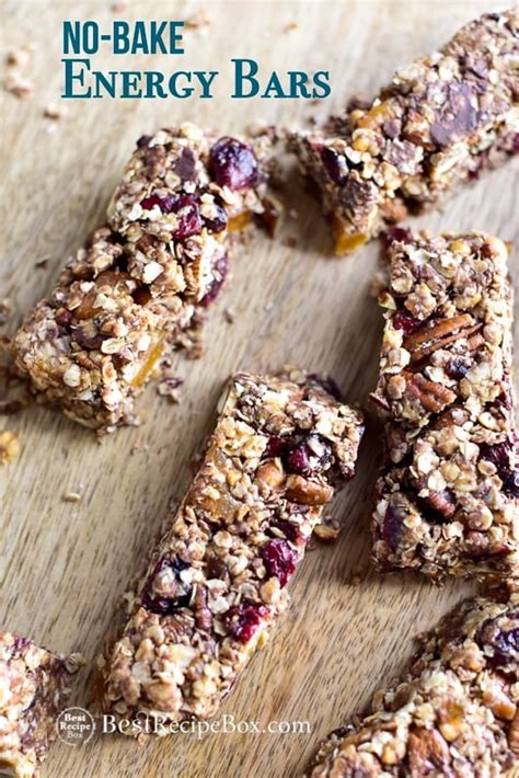 No Bake Energy Bars With Dried Fruit And Nuts Best Granola Bars Recipe