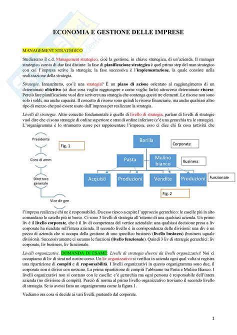 Riassunto Economia E Gestione Delle Imprese