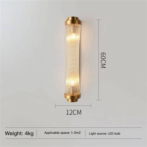 Trazos Sunmeiyi Modern Crystal Wall Lamp Luxury Golden Sconce Light For