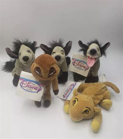 Disney Store Lion King Mini Plush Set Hyena Ed Shenzi Banzai Simba