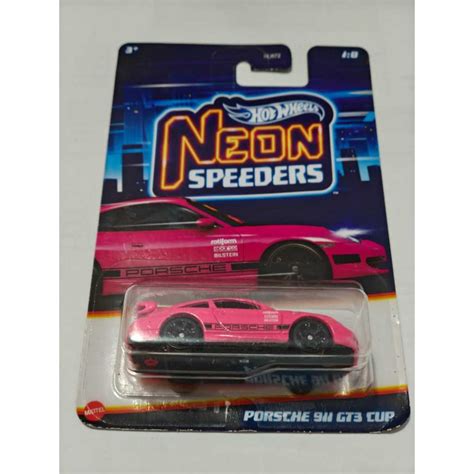 Jual Hot Wheels Porsche 911 GT3 Cup Pink Hot Wheels Neon Speeders Shopee Indonesia