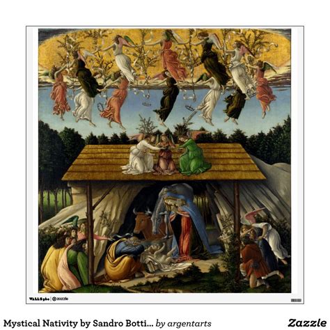 Mystical Nativity by Sandro Botticelli Wall Sticker | Sandro botticelli ...