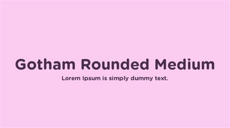 Gotham Rounded Medium Font Family : Download Free for Desktop & Webfont