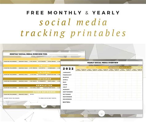 Free Printable Social Media Tracking Tools 2017 Seo Optimised Website