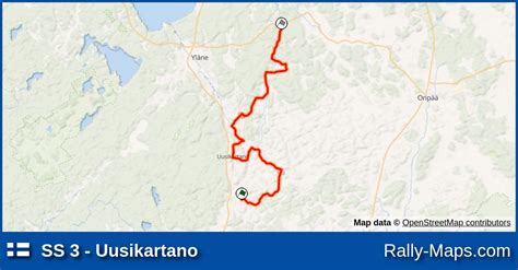 Ss Uusikartano Stage Map L Nsirannikon Ralli Ralli Sm