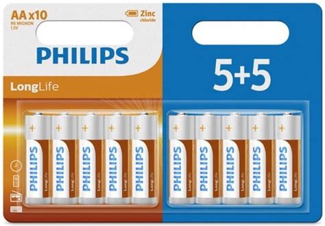 Philips Longlife Aa Batterijen Blisterverpakking Bol