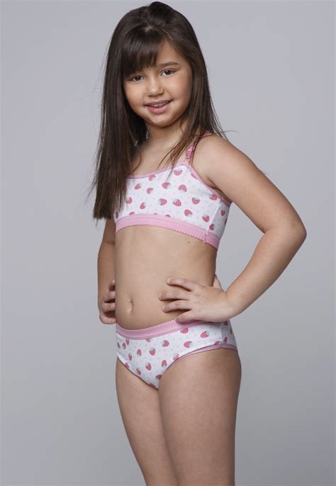 Conjunto Infantil Vekyo Lingerie Menina Moça Rosa Compre Agora