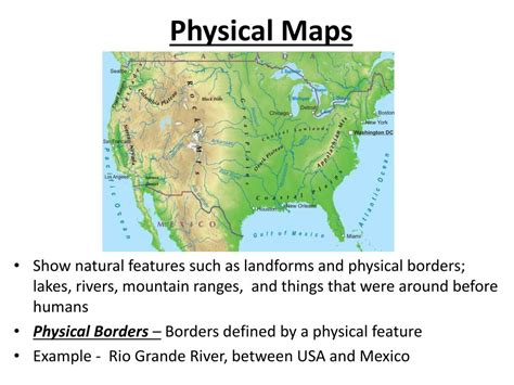 Do Political Maps Show Physical Features