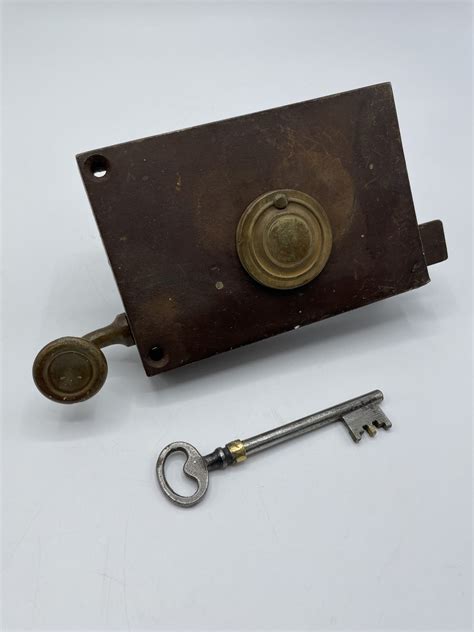 Ancienne Grosse Serrure De Porte En M Tal Jd Re Qualit Et Sa Clef D