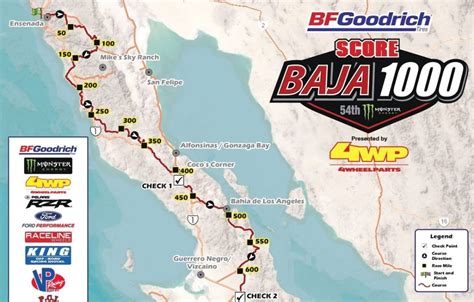 El Mapa Y Principales Lugares De La Baja 1000 2021 Somos Dakar