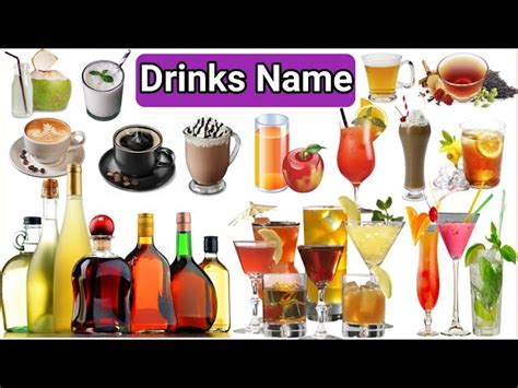 Alcoholic Drinks Names List