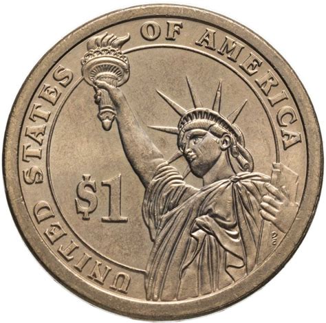 США 1 доллар 2011 "19-й президент США - Ратерфорд Хейз", знак монетного ...