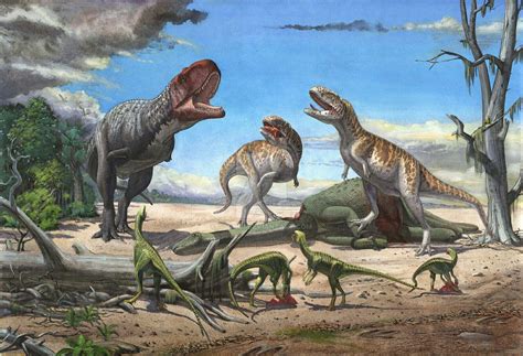 Rajasaurus Laying Claim To A Sauropod Carcass Rnaturewasmetal