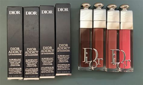 Dior Addict Lip Maximizer Plumping Gloss Mahogany Intense Spice Shimmer Rose Rose Nude