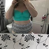 Angerella Women Retro Vintage Underwire High Waisted Bathing Suits Bikini Set Amazon Co Uk