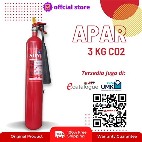 Supplier Alat Pemadam Api Jual APAR 3 Kg Co2 Merk SONICK